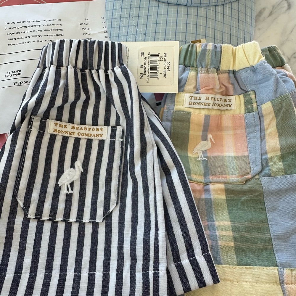 The Beaufort Bonnet Company Kids Striped and Plaid Shorts